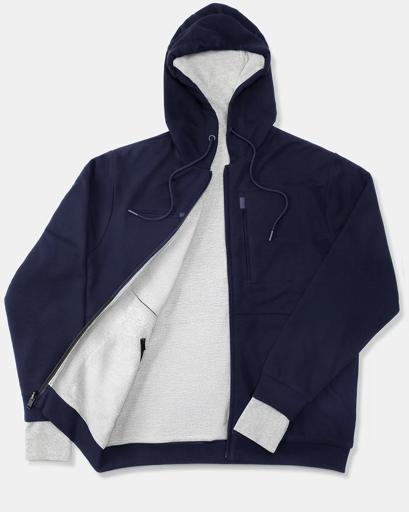 بيواكوف Men's Navy Plus Size Airport Hoodie